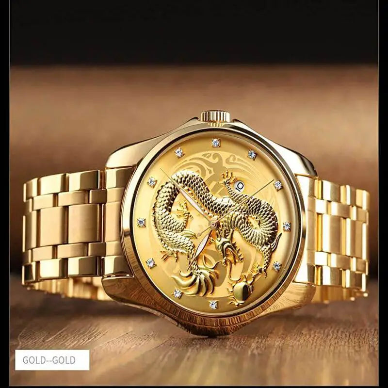 Luxury quartz casual wristwatch with stainless steel case and minimalist design