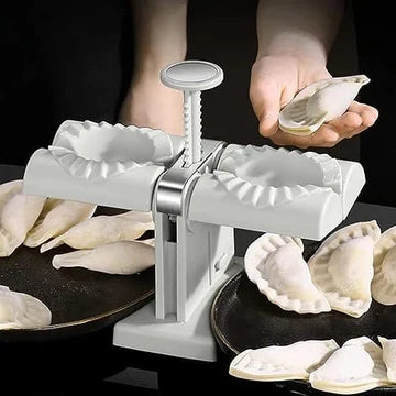 Automatic dumpling maker machine for home use, wraps and seals dumplings quickly, electric kitchen tool
