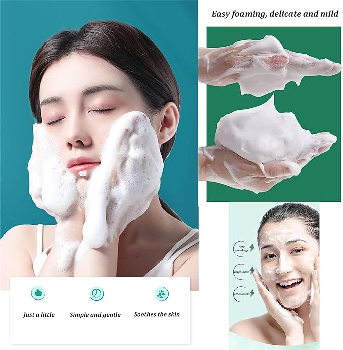 Whitening facial cleanser with brightening formula for glowing, refreshed skin