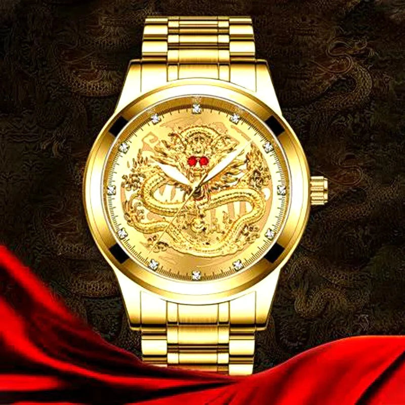 Luxury quartz casual wristwatch with stainless steel case and minimalist design