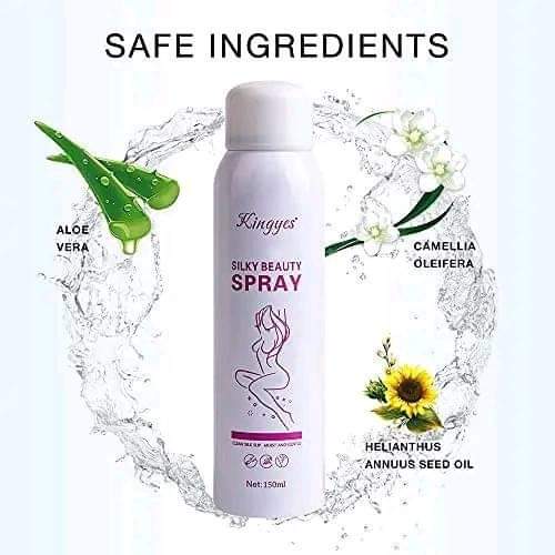 Natural Painless Hair Removal Spray for Smooth Skin and Gentle Grooming