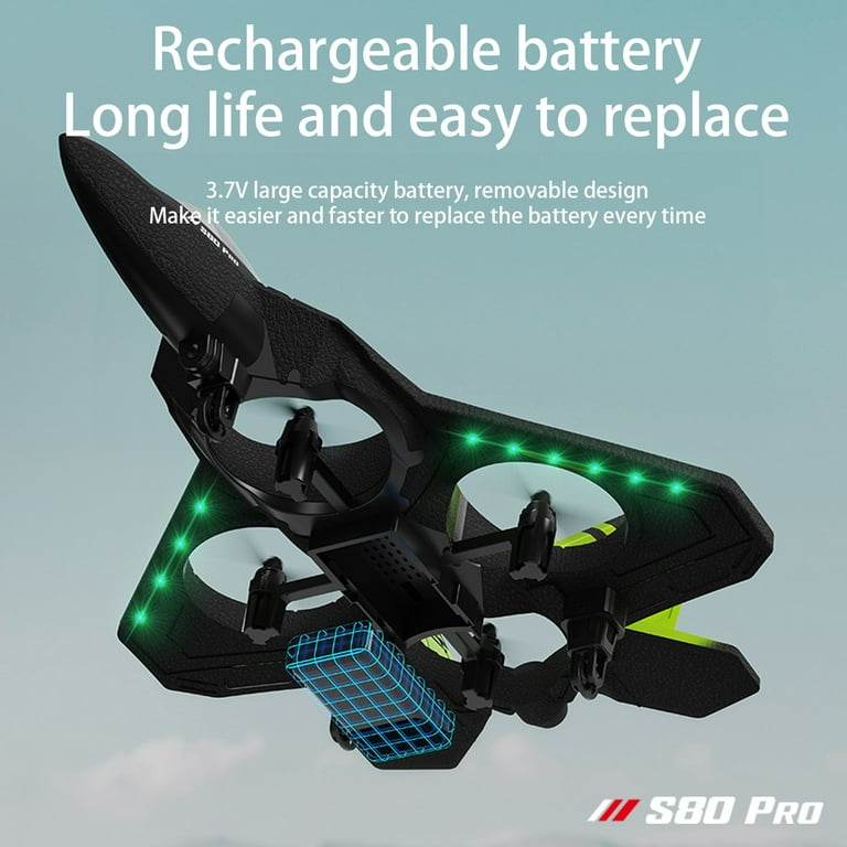 RC drone plane with HD camera for aerial photography and fun
