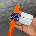 Smartwatch and AirPods Pro Set – Bluetooth wearable combo with fitness features and wireless earbuds
