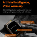 T800 smartwatch with 1.99-inch full touch display, Bluetooth calling, fitness tracking, and heart rate monitor
