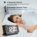 Wall Projector LED Alarm Clock with Temperature Display and USB Charging